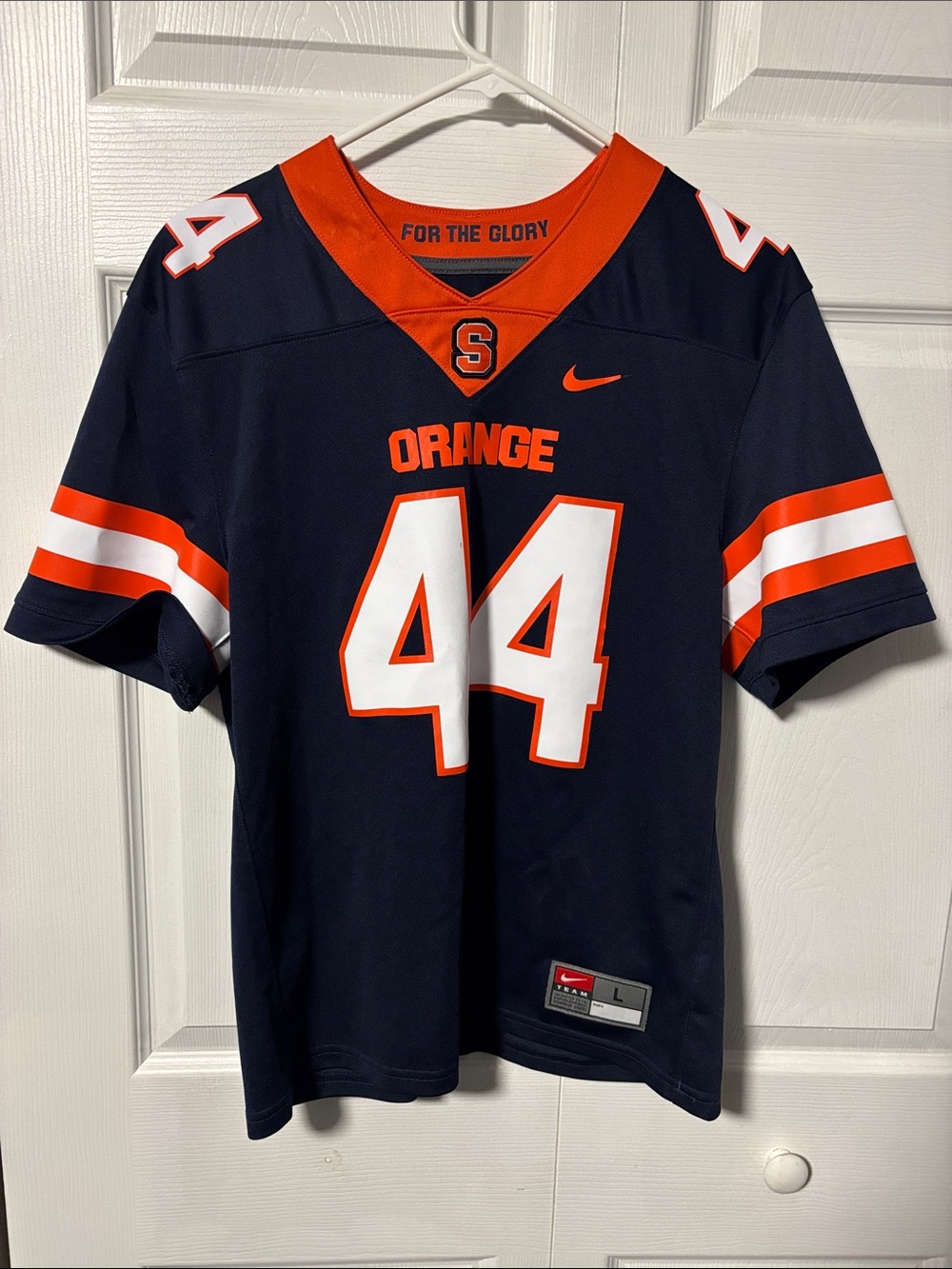 Nike Navy Orange White Syracuse #44 Football Jersey